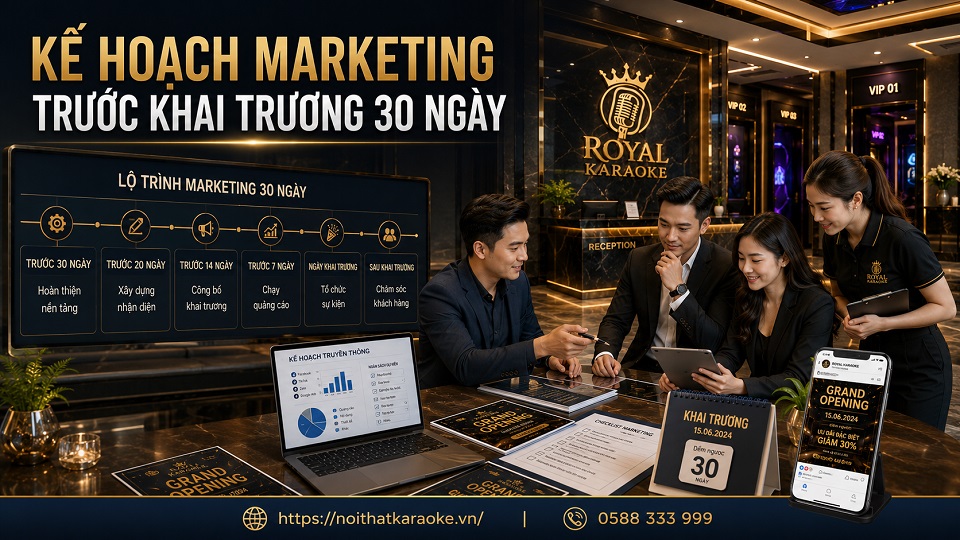 Kế hoạch truyền thông khai trương quán karaoke