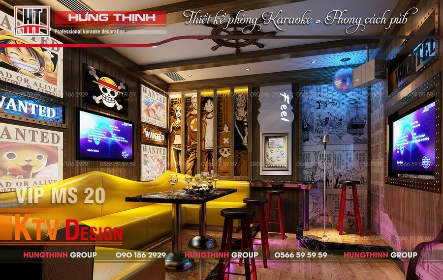 Phòng karaoke phong cách Pub MS 20