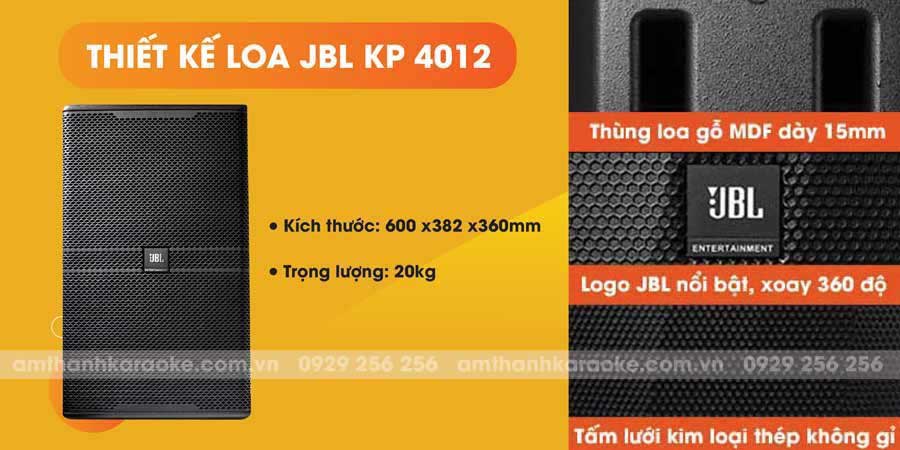 Thiết kế loa JBL KP 4012