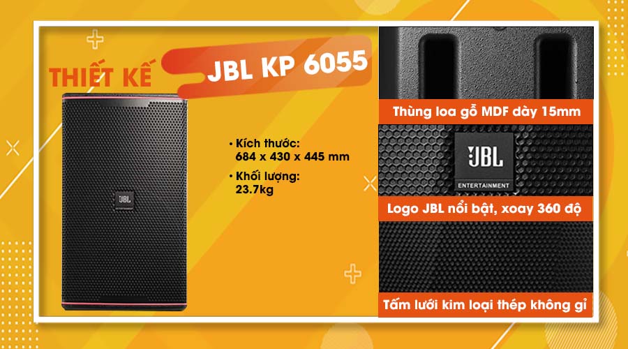 Thiết kế loa JBL KP 6055
